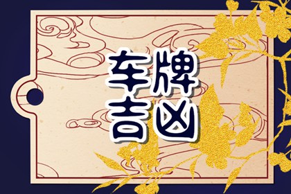 車牌選什么尾數最好 車牌號碼的吉利選擇