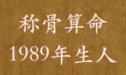 稱骨算命1989年生人，運勢分析詳解