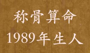 稱骨算命1989年生人，運勢分析詳解