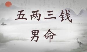 五兩三錢男命詳細解釋，五兩三錢男命詳細解釋一生！