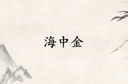 海中金是弱金還是強(qiáng)金